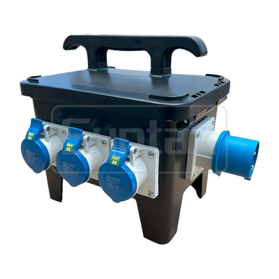 Syntax MP12 Single Phase 32AMP Portable Distribution Box With 16 AMP Socket Outlet IP44 Waterproof