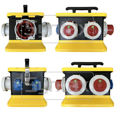 Syntax MZ12 IP67 Waterproof Portable Power Distribution Boards For 63A 400v Three Phase Electrical Supply Outdoors 308*238*277mm