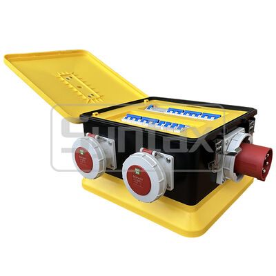 Syntax MZ24 IP67 Waterproof Portable Power Distribution Boards For 63A 400v Three Phase Electrical Supply Outdoors 37.7*34.8*27.7CM