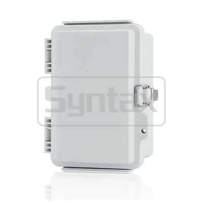 Syntax JK1A Wall Mounted Power Distribution Board Made in PC Electric Grey With Stainless Steel Latches 100*150*90mm