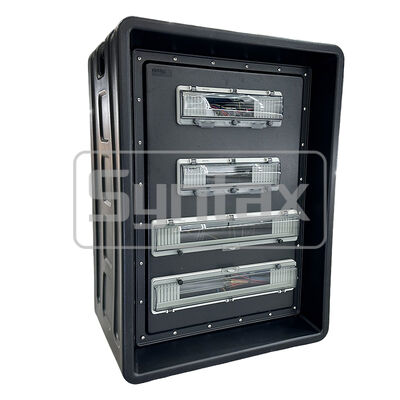 Syntax MD4 Three Phase 125AMP IP67 Waterproof HDPE Portable Power Distribution Panel Board For FIFA Sporting Events In Qatar 630x430x900mm