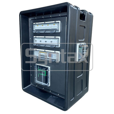 IP67 Waterproof 400AMP HDPE Portable Power Distribution Box with Wheels for FIFA Sporting Events