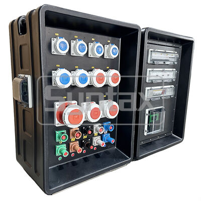 IP67 Waterproof 400AMP HDPE Portable Power Distribution Box with Wheels for FIFA Sporting Events