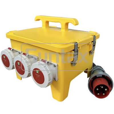 Syntax MP24 IP67 Waterproof Portable Power Distribution Box 63A/5P with 1.0m Rubber Cable Residual Protected