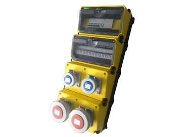 Scatola di distribuzione portatile di punto di serie CJ48 di CJ 4 strati installati con la spina e l'incavo ed il CA 380V di MCB industriali