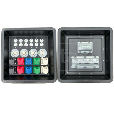 Syntax MD1 Casella di distribuzione portatile in HDPE a tre fasi 400A IP67 con prese Nema 430x380x460mm