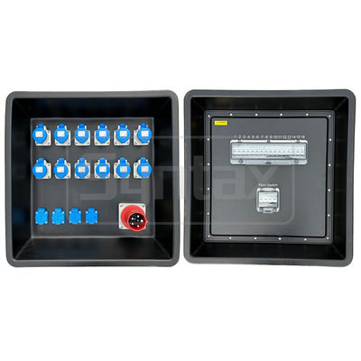 Syntax MD3 5P 63A Tavole di distribuzione portatili a tre fasi HDPE IP67 con interruttori per potenza di evento 630x430x680mm