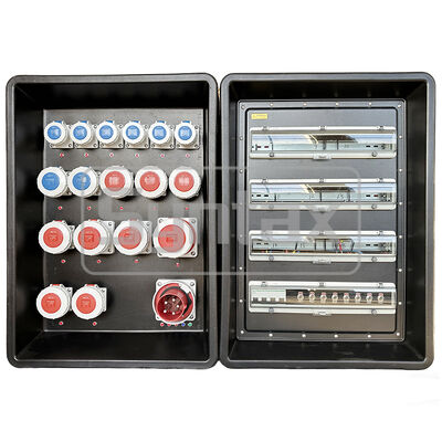 Syntax MD4 Tre fasi IP67 impermeabile 125A/5P HDPE Portable Power Distribution Board per eventi sportivi FIFA in Qatar 630x430x900mm